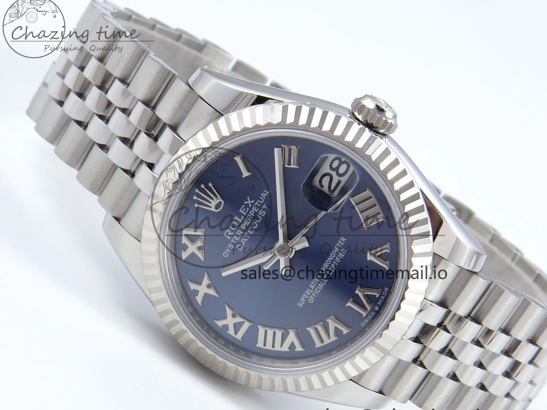 on 904L Roman 278274 ARF Dial DateJust 2688 Steel Best SS Edition 1:1 ETA 31 Bracelet Blue Jubilee 0104